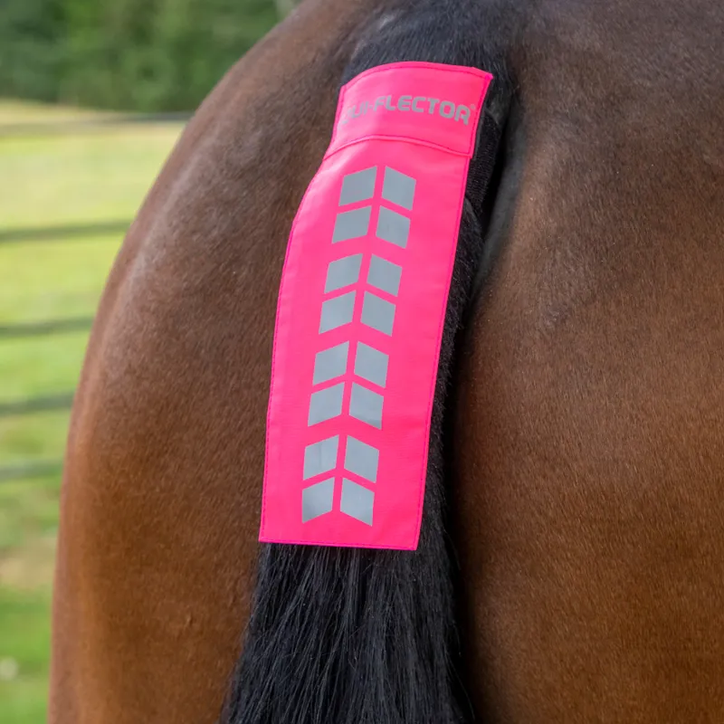Equi-Flector Tail Strap Bright Pink